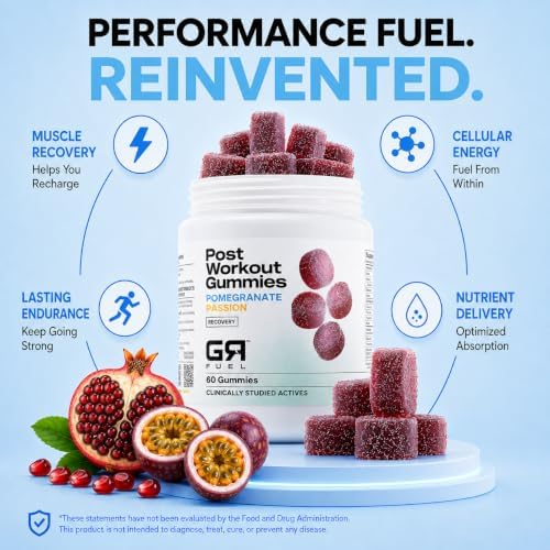 Post Workout Gummies, Pomegranate Passion, 12 Packets (24 Serv) - Image 3