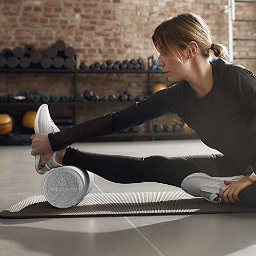 Philosophy Gym 18" High-Density Foam Roller for Exercise, Massage, Muscle Recovery - Round, Gray - Image 6