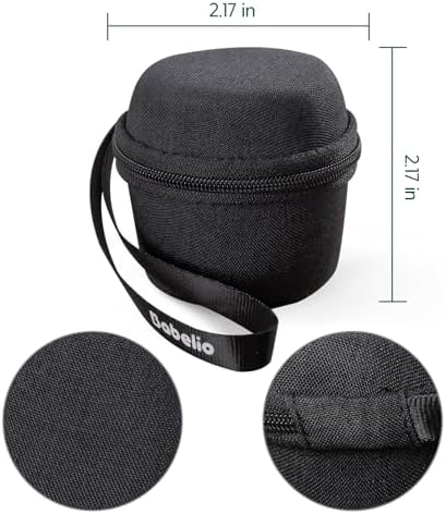 Babelio Portable Travel Case for Babelio Pocket Mini White Noise Machine, Double Stitch Zipper - Perfect for Traveling (CASE ONLY - Textile Black) - Image 5