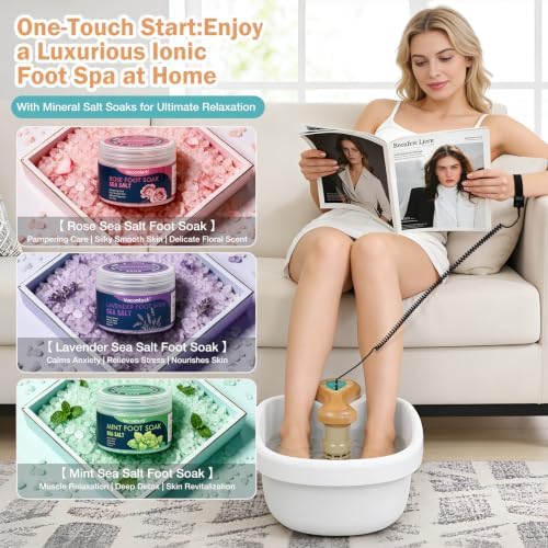 veicomtech Ionic Foot Bath Detox Machine with 3 Sea Salts - Image 4