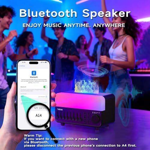 TMEHM 4-in-1 White Noise Machine with Flame Aroma Diffuser - Image 6