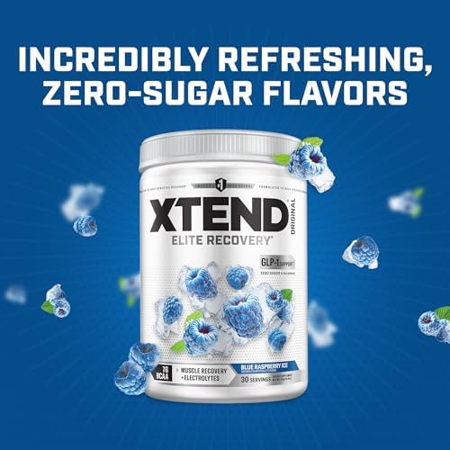 Xtend Original BCAA Powder with Zero Sugar, Blue Raspberry Ice, 30 Serv - Image 5