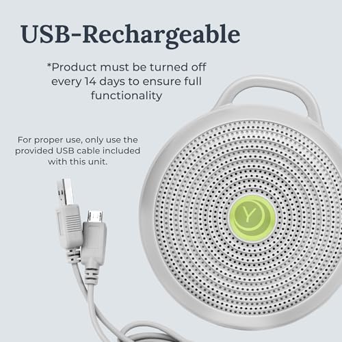 Yogasleep Hushh Portable White Noise Sound Machine for Baby, 3 Soothing Natural Sounds with Volume Control, Compact Size, Noise Canceling for Sleep Aid, Office Privacy, & Meditation, Registry Gift - Image 5