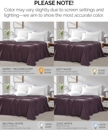 Twin XL Flat Sheets Only 2 Pack Microfiber Oversized Hotel Quality Purple - Image 5