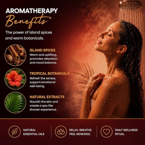 Dermasuri Shower Steamers Aromatherapy, Island Spice Shower Tablets - Image 4