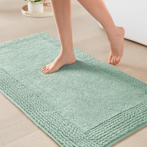 Madison Park Splendor Reversible 100% Cotton Bath Rug, 24 x 36, Green by MADISONPARK