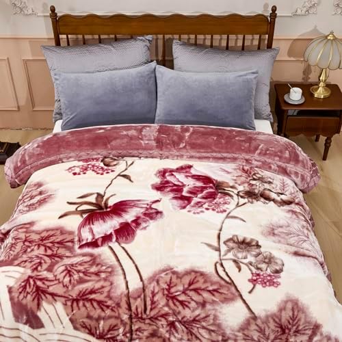 5.5 lbs Korean Mink Blanket 59×79 inch,2 Ply Reversible Super Soft Cozy Luxury Bed Blanket. - Image 4