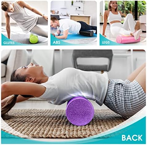 Yes4All High-Density EPP Round Back Roller Foam, Exercise Foam Roller for Yoga, & Pilates, Multiple Sizes and Colours, Turquoise - 24 inches - Image 5