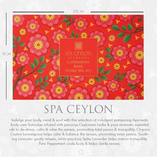SPA CEYLON Cardamomrose Home Spe set - Spa Gifts - Pampering - Ayurvedic - All Natural - Image 2