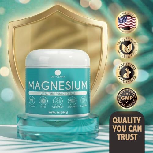 Dr. Robaina Magnesium Cream – Zechstein Magnesium Chloride with Arnica & OptiMSM for Post-Workout Muscle Comfort & Daily Wellness, 4 oz - Image 6