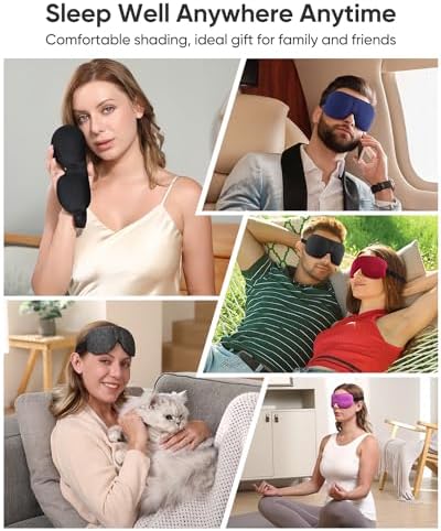 LKY DIGITAL Sleep Mask for Side Sleeper 3 Pack, Blackout 3D Eye Mask - Image 6