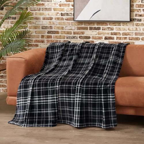 Lucky Brand Camper Plaid Black 50"x70" Cozy Plush Blanket - Premium Microfiber Throw for Luxurious Comfort and Style - Image 4