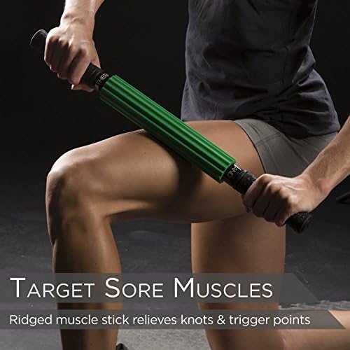 THERABAND Roller Massager +, Muscle Roller Stick for Self-Myofascial Release, Deep Tissue Massage Rolling Pin, Trigger Point Release, Muscle Soreness, Best Gift for Runners, Athletes, Crossfit - Image 5
