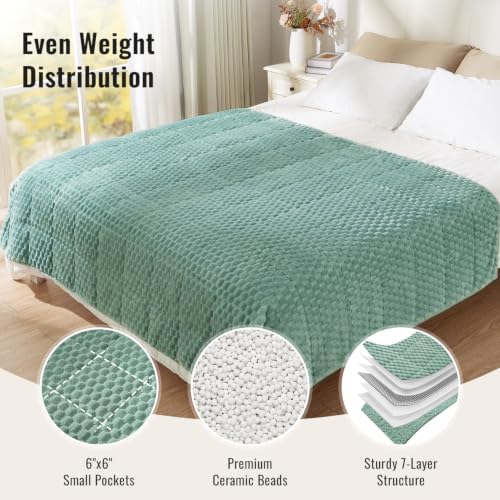 Uttermara Weighted Blankets for Adults, Queen Size 15lbs 60x80 Inches - Image 6