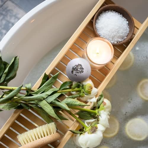 Natural Amor Lavender Spa Gifts for Women,7pcs Self Care Box Including Handmade Soap Bar, Candle, Bath Butter - Image 3