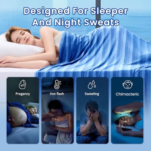 GOHERO Cooling Blanket 60"x90" Summer Cooling Blanket for Hot Sleepers - Image 4
