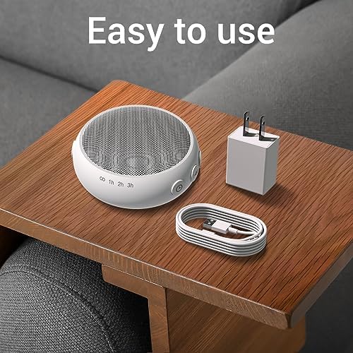 Small Sound Machine Mini White Noise Machine for Baby Kids Adult with 32 Soothing Sounds 32 Volume Levels Sleep Brown Noise Machine for Travel Office Privacy with 4 Timer & Memory - Image 6