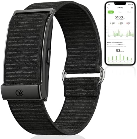 Smart Bracelet Health and Fitness Tracker No Subscription Fees Black by Unknown