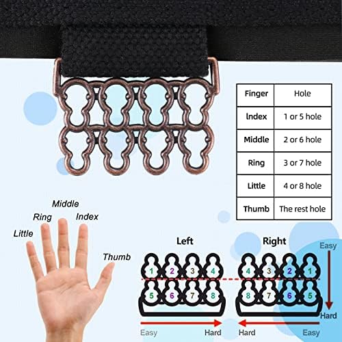 Finger Strengthener Stroke Recovery Physical Therapy Equipment Stretcher Hand Strengthener Hand Workout Extension Exerciser Hand Grip Trainer (Enhanced Kit - Black) - Image 5