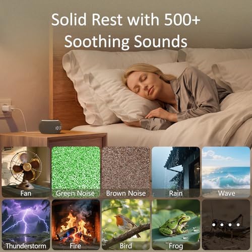 Hotmoon Luna Pro Smart Sound Machine, 507 Sounds, Dual-Stage Alarm, Plug in - Image 4