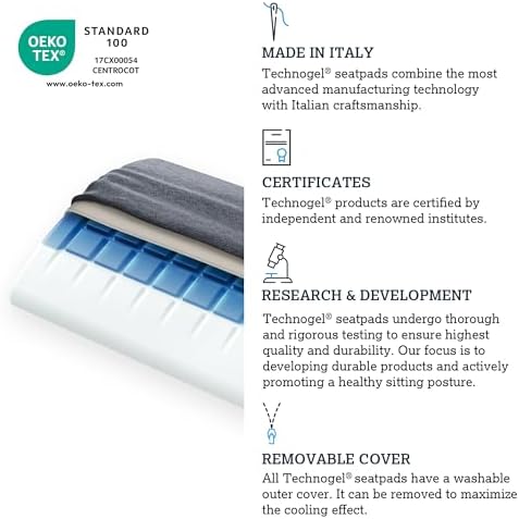 Technogel Lumbar Support Cushion for Car & Office Chair – Orthopedic Cooling Gel Back Support Pillow for Sciatica & Lower Back Pain Relief – Ergonomic Lumbar Pillow for Travel & Long Sitting Hours - Image 4