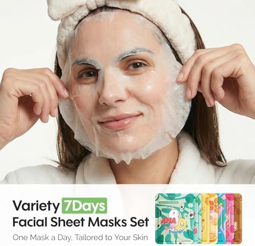 ZealSea Face Mask Skincare Facial Sheet Mask Spa Gifts for Kids Girls Women - Image 2