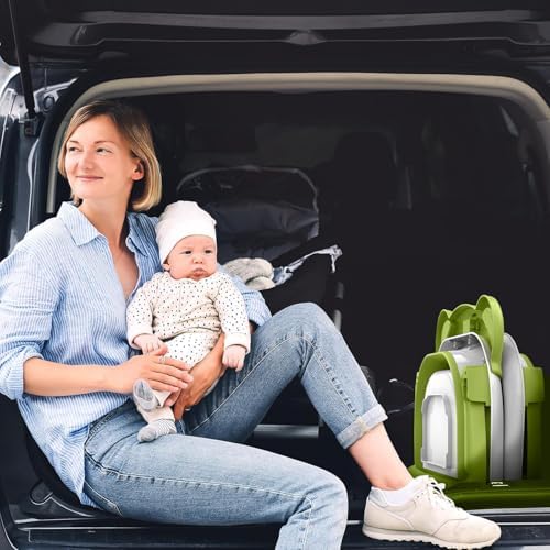 MoreFeel Collapsible Baby Bathtub for Newborn with Thermometer,Portable Travel Bathtub with Drain Hole, Durable Foldable Baby Tubs for Infants to Toddler - Image 6