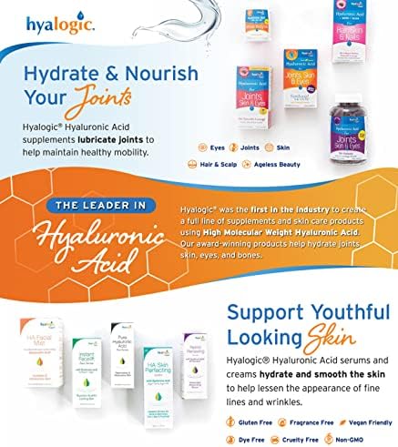 Hyalogic Hyaluronic Acid 120 mg Delayed Release Capsules | Combo Formula w/Glucosamine MSM | Support Healthy Joints, Eyes and Skin and Overall Body | Promote Healthy Skin | Non-GMO (30 Count) - Image 5