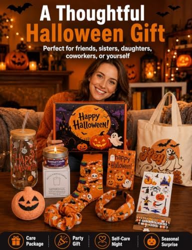 11 Pcs Halloween Boo Basket Stuffer for Women, Build a Boo Basket Kit - Image 2