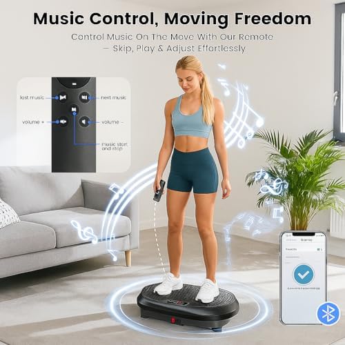 HVX Vibration Plate Exercise Machine 450 lbs Capacity Lymphatic Drainage - Image 2