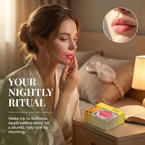 30PCS Moisturizing Lip Mask - Lip Patches for Spa Daily Labial Masks Skincare Hydrating to Reduce Wrinkles Dryness Anti-wrinkle Lightens (Orange) - Image 7