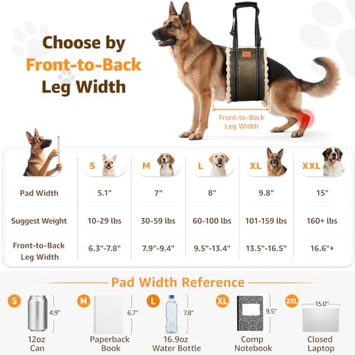 Adjustable Dog Sling for Extra Large Dogs Mobility Aid for Weak Rear Legs - Image 3