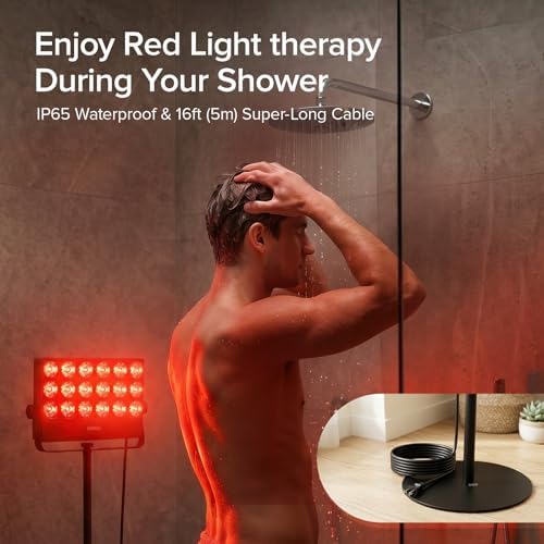 SANSI Red Light Therapy for Body Face, Waterproof for Shower, 55in Stand - Image 3
