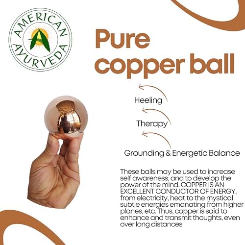 Premium Pure Solid Copper Ball 4 Inch Dia (10 lb 10 Oz) Healing Energy Orb Sphere Mineral Crystal Mental Agility Grounding Movement Therapy Single Pack (4 Inch) - Image 3