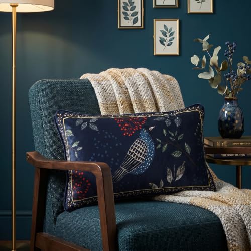 patdrea Designer French Velvet Throw Pillow Cover,12"x20"-Doodle A - Image 2