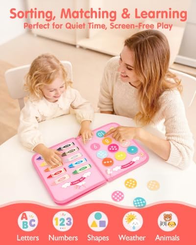 hahaland Busy Board Montessori Toys Busy Book Toddler Girl Gifts Travel Toy - Image 4