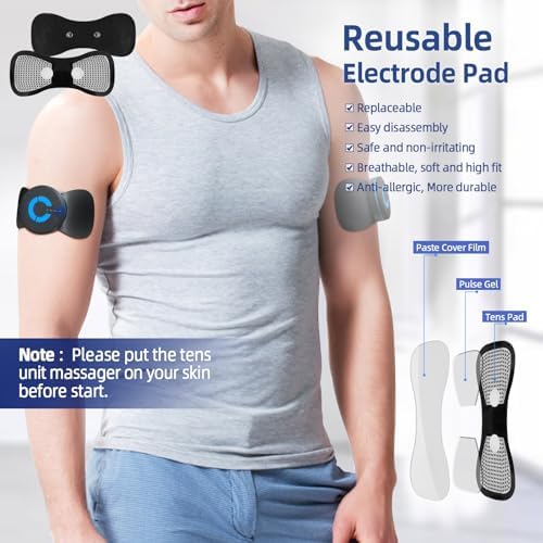 Wireless TENS Unit Muscle Stimulator, FSA-HSA Mini Massager for Pain Relief - Image 4