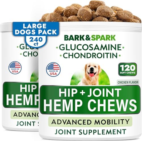 Advanced Joint Hemp Chews for Dogs Mobility - Hip&Joint Pain Relief Treats by BARKSPARK