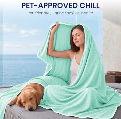 Topcee Cooling Blanket 60"x90" for Hot Sleepers Summer Cold Blanket - Image 3