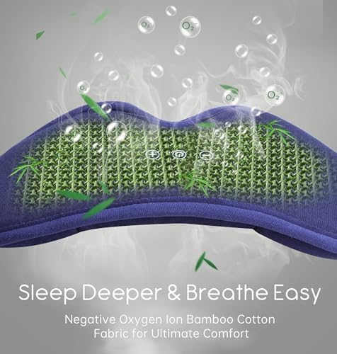 Sleep Mask with Headphones Bluetooth 5.4, TOPOINT 3D Eye Mask Blackout with Soft Bamboo Cotton for Side Sleepers Women Men, Sleep Headphones Earphones HD Speaker Microphone for Travel Meditation Gift - Image 6