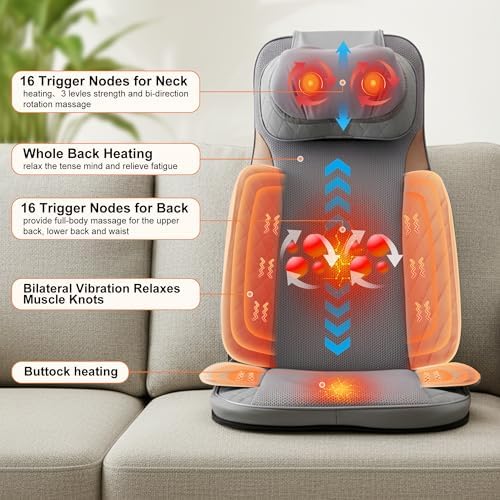 Shiatsu Neck and Back Massager, Rolling Up and Down Deep Tissue Pain Relief - Image 2