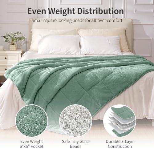 Uttermara Weighted Blankets for Adults Queen Size, 15lbs 60x80 inches - Image 6
