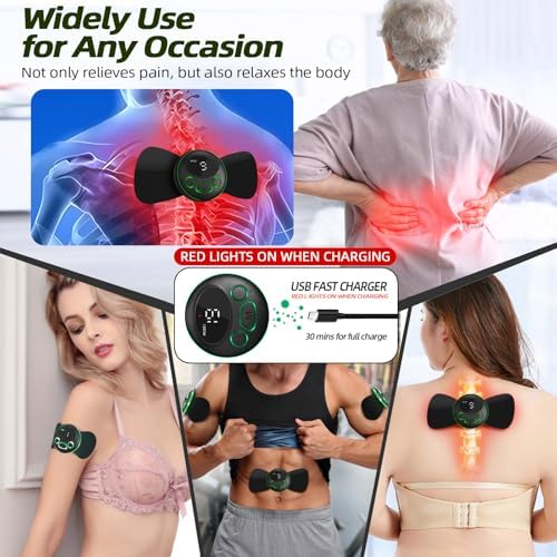 Wireless TENS Unit, TENS Unit Muscle Stimulator, Mini EMS Massager, 4 Pads - Image 5