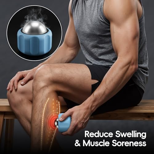 Cold Massage Roller Ball Ice Roller for Muscle Recovery-Blue - Image 4