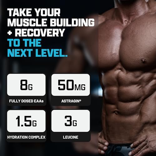 Nutrex Research EAA Hydration | EAAs + BCAA Powder | Muscle Recovery, Strength, Muscle Building, Endurance | 8G Essential Amino Acids + Electrolytes | Blueberry Lemonade 30 Servings - Image 4