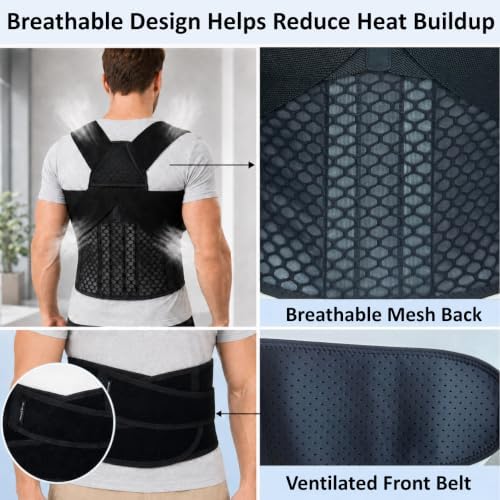 Back Posture Corrector Brace for Men, Full Back-Anchored Posture Brace - Image 5