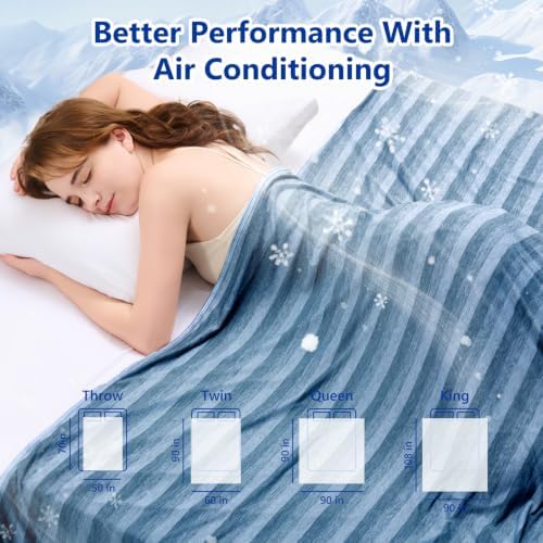 GOHERO Cooling Blanket 50"x70" Summer Cooling Blanket for Hot Sleepers - Image 6