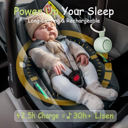 Portable Baby Sound Machine & Essentials for Babies & Kids - Mint - Image 4