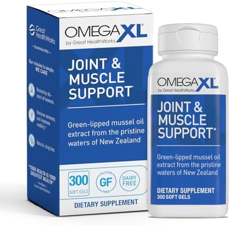 OmegaXL Joint Support Supplement, 300 Count by GreatHealthWorks