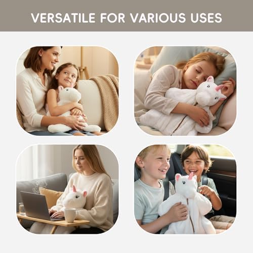 L'AGRATY Weighted Lap Pad for Kids 5 lbs, Sensory Needs Weighted Stuffed Animals Lap Blanket Soft Plush Hugging Sensory for Kids Teen Adults Removable Washable Cover - Image 5